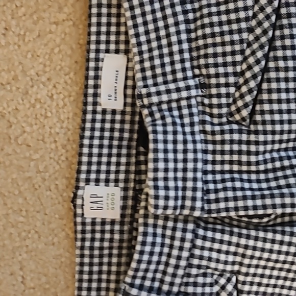 GAP Skinny Ankle Checkered Gingham Capri Pants - Picture 4 of 5